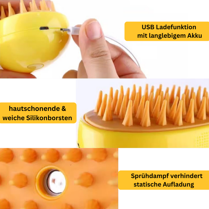 Dampfbürste für Haustiere